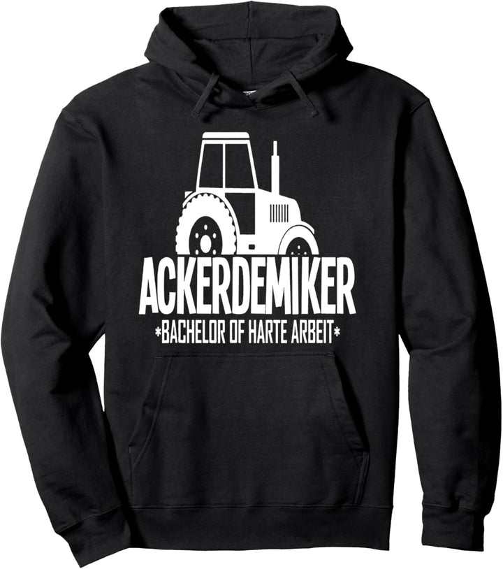 Traktor Bauer Geschenk Bachelor of harte Arbeit Ackerdemiker Pullover Hoodie