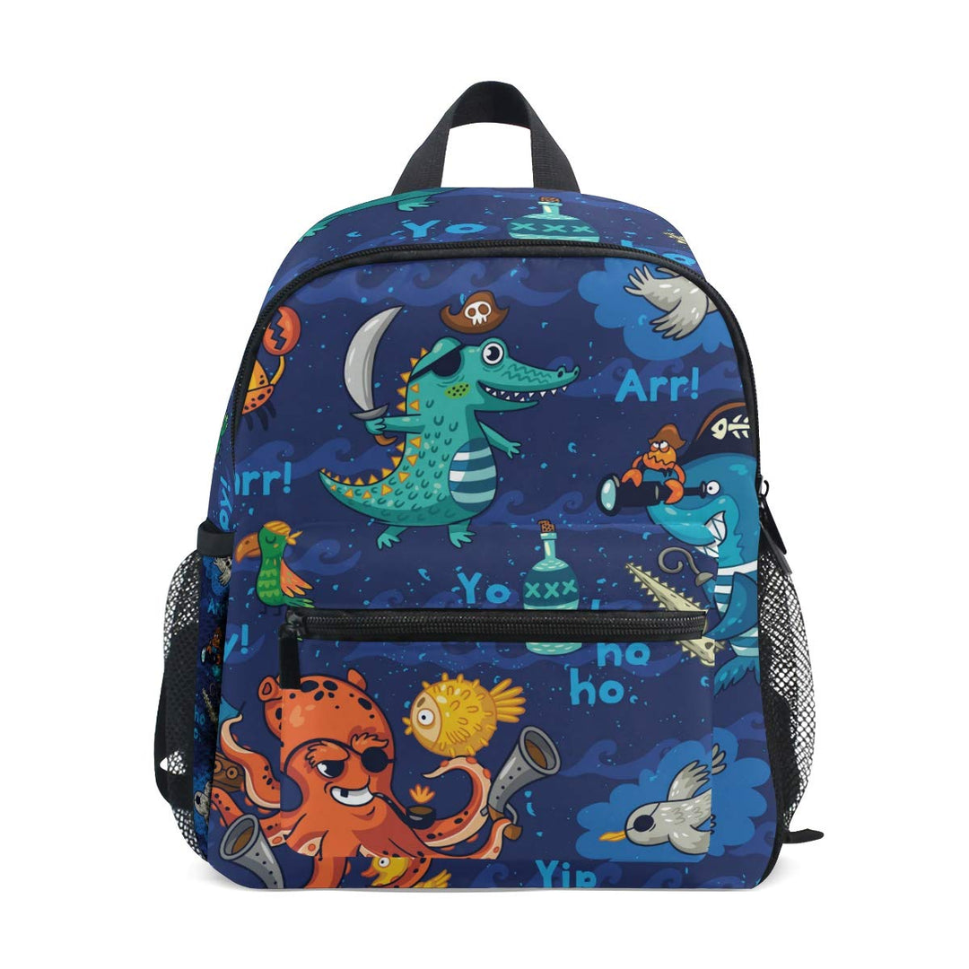Kinderrucksack Pirate Octopus Whale Kindergarten Kindergartentasche für Kleinkinder Mädchen Jungen