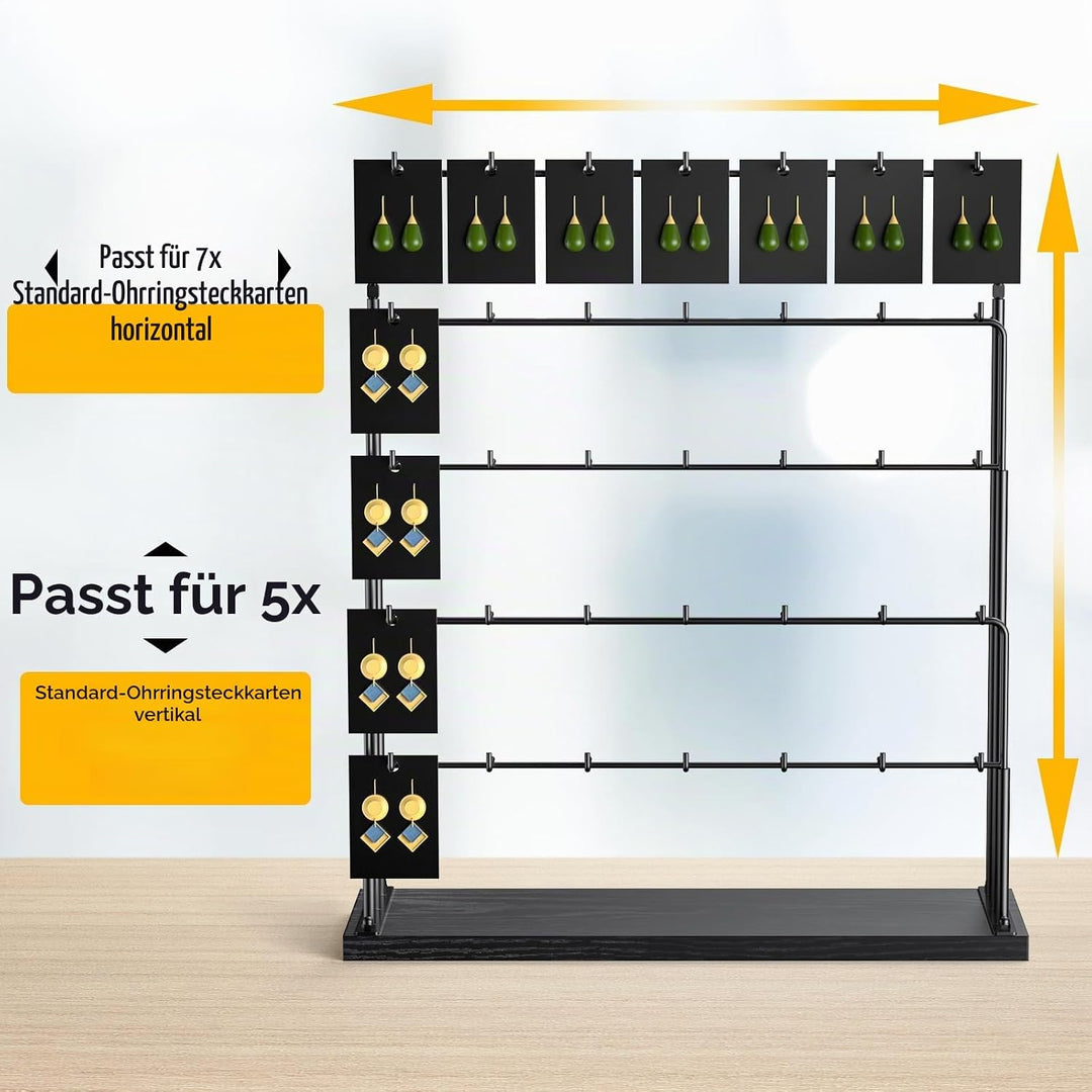 THYGIFTREE Schmuckständer für Verkäufer, Ohrringständer, Halskettenständer, Ohrringkarten für Armbän