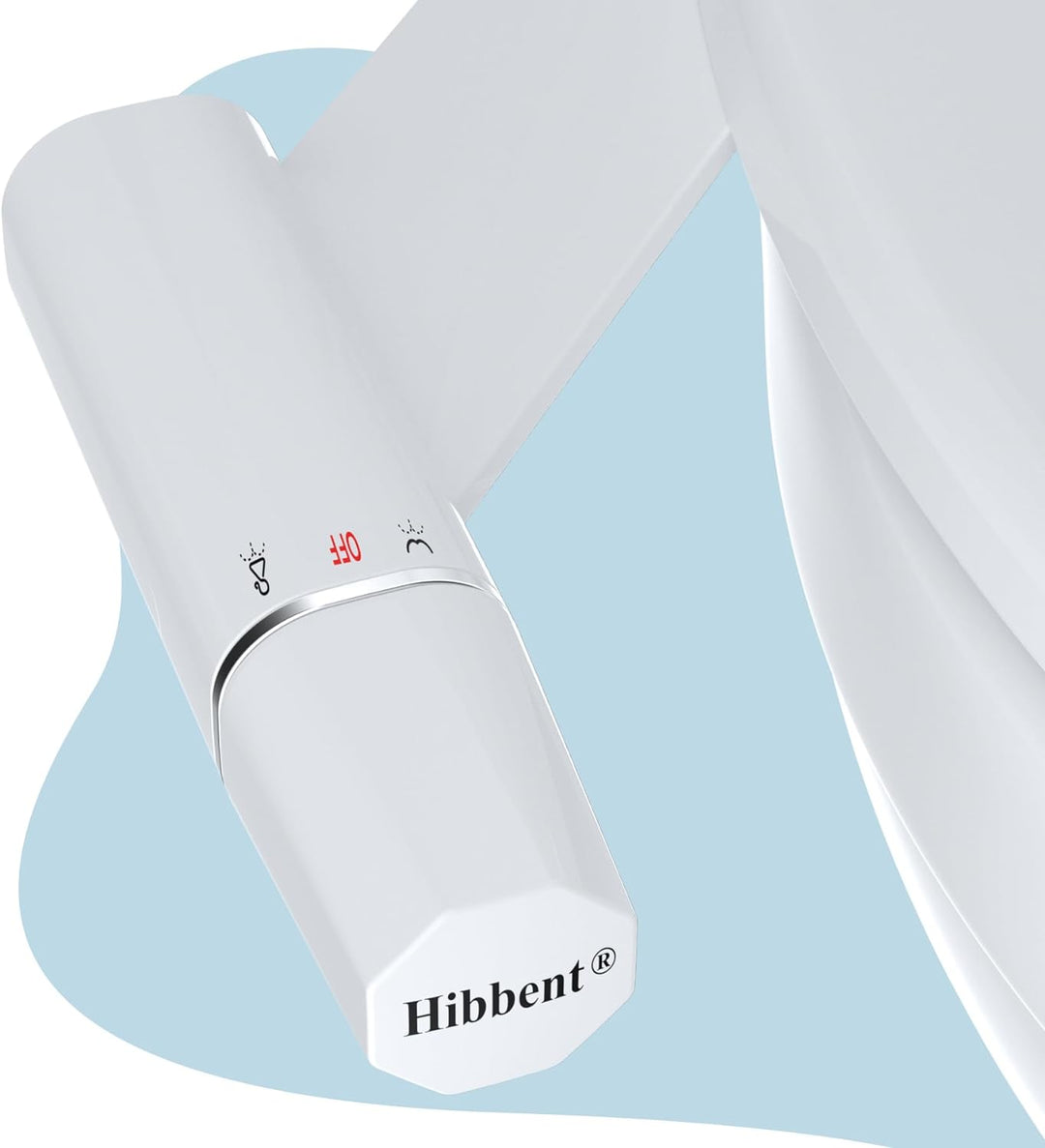 Hibbent Bidet Aufsatz mit Süsswasser – Slim Nicht Elektrisch Bidet Einsatz Für Toilette mit,Doppel D