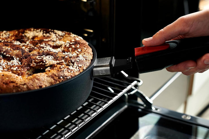 Woll Diamond Lite Hochrandpfanne - Induktiv -, Ø 32 cm, 7 cm hoch, mit abnehmbarem Stiel - Geeignet