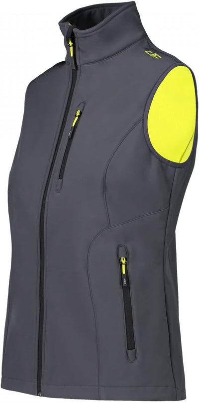 CMP Damen Softshellweste für Damen Weste 48 Gelb, 48 Gelb