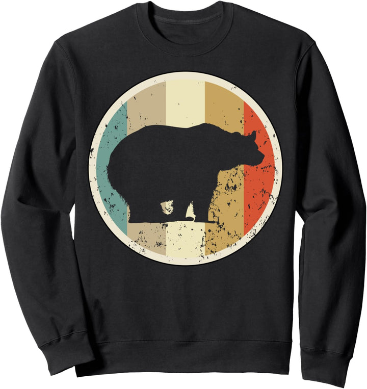 Bären Eisbär Braunbär Schwarzbär Bär Retro Vintage Grunge Sweatshirt