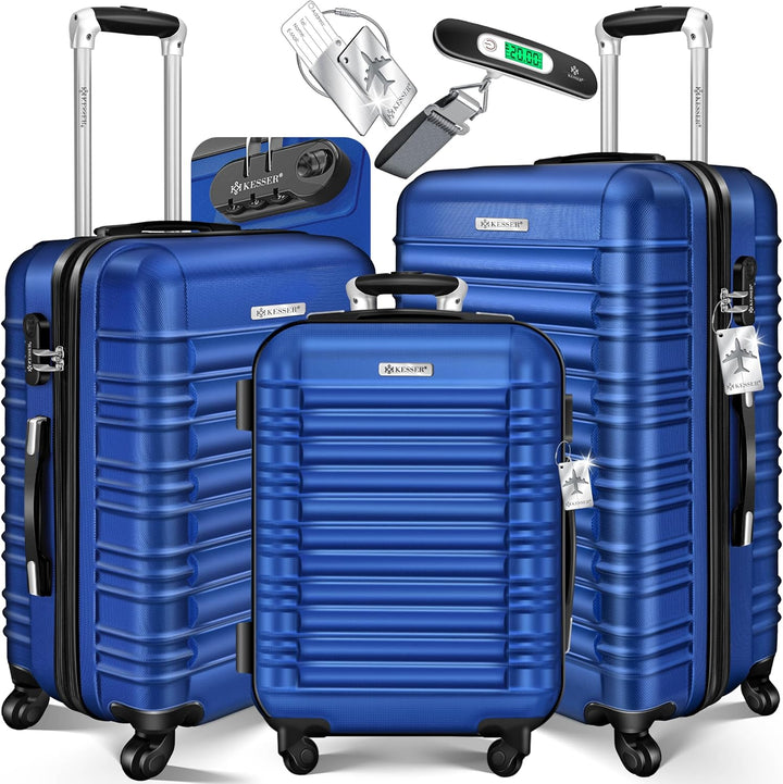 KESSER® 3tlg. Hartschalenkofferset Hard Shell Basic Hartschalenkoffer Trolley Koffer Reisekoffer Rei