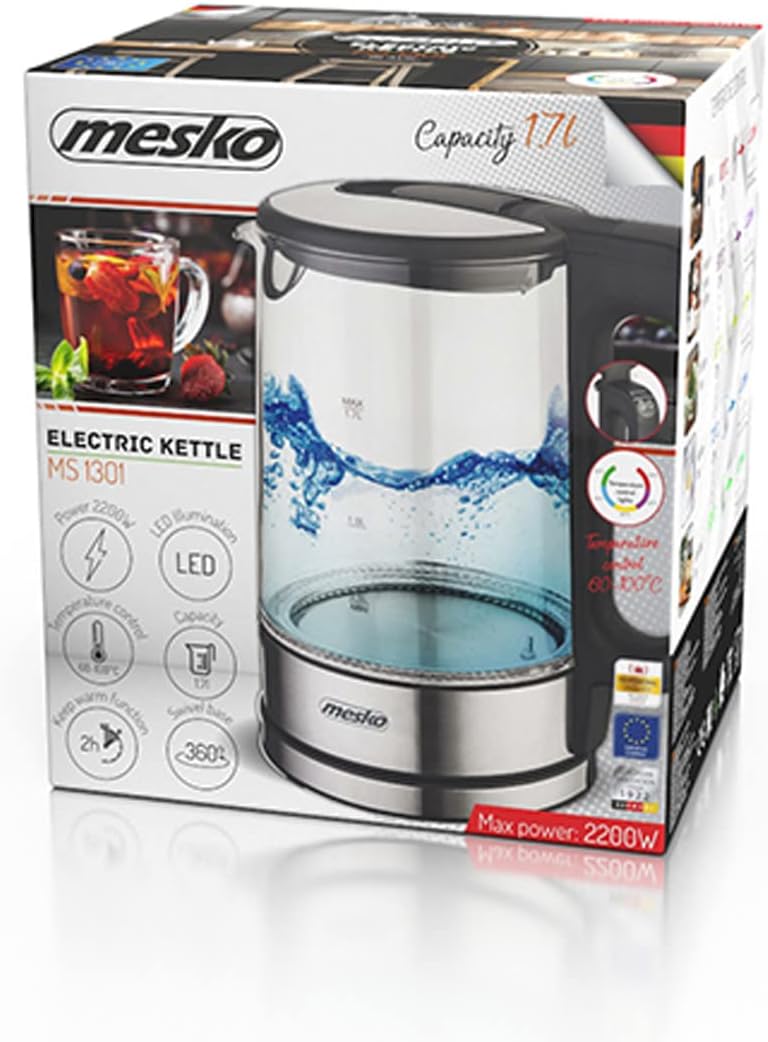 Mesko ms 1301b MS 1301 Wasserkocher 1.7L Schwarz