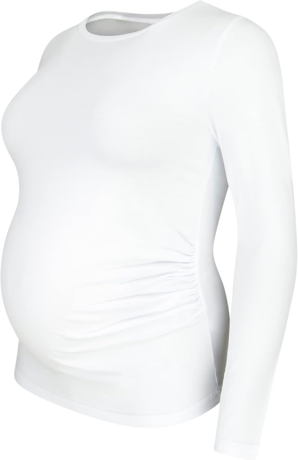 M.M.C. Umstandsshirt 3er Set unifarben Umstandsmode Schwangerschaft Schwangerschaftsshirt, Langarm M