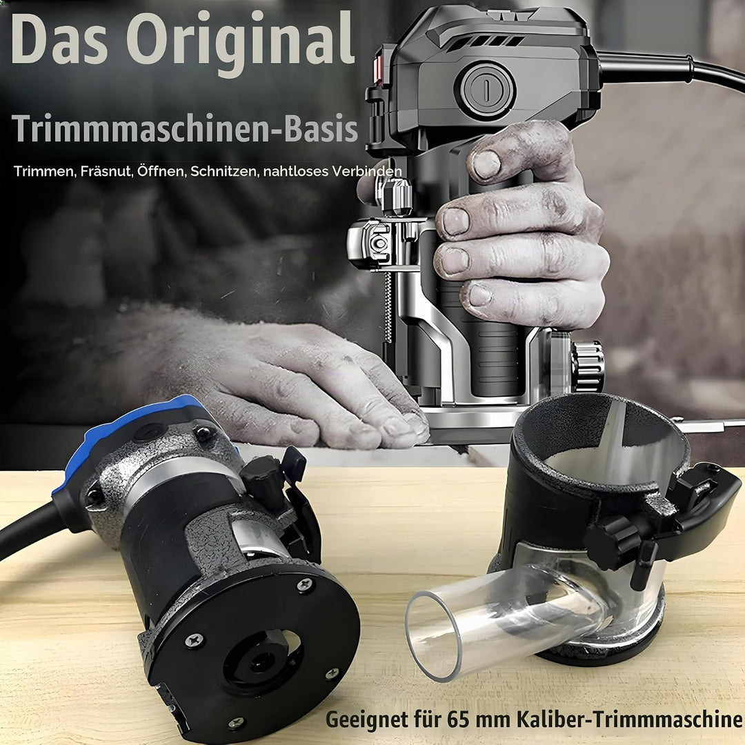 Trimmmaschinenbasis Aluminium-Fräserbasis, Palm-Fräserbasis Legierung Holzbearbeitungs-Trimmerbasis