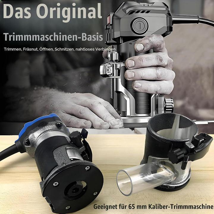 Trimmmaschinenbasis Aluminium-Fräserbasis, Palm-Fräserbasis Legierung Holzbearbeitungs-Trimmerbasis