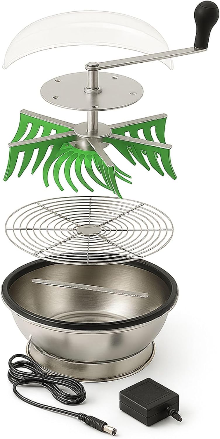 Weedness Erntemaschine Trimmer Elektrisch 40 cm aus Edelstahl - Grow Anbau Indoor Outdoor Knopsen Au