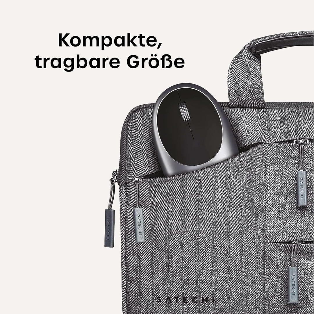 SATECHI Aluminium M1 kabellose Bluetooth-Maus mit wiederaufladbarem Typ-C-Anschluss – Für M2/M1 MacB