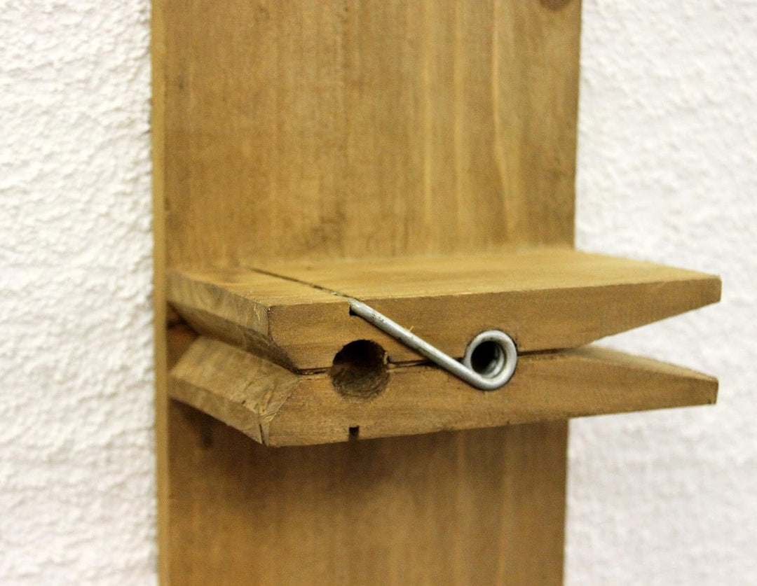 DanDiBo Wandregal 14B461 Setzkasten Wäscheklammer 64 cm Wandkonsole Küchenregal Konsole