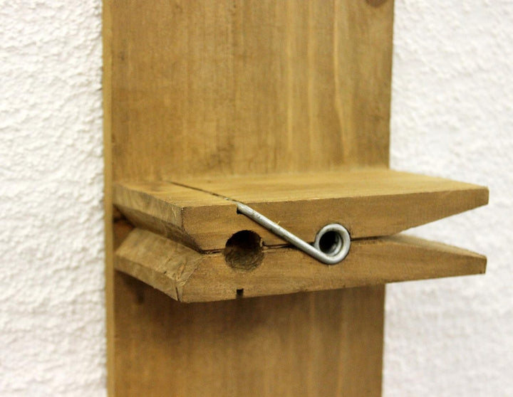 DanDiBo Wandregal 14B461 Setzkasten Wäscheklammer 64 cm Wandkonsole Küchenregal Konsole