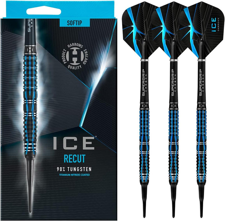 Harrows Darts Ice Recut 90% Tungsten Softdarts 21 Gramm, 21 Gramm