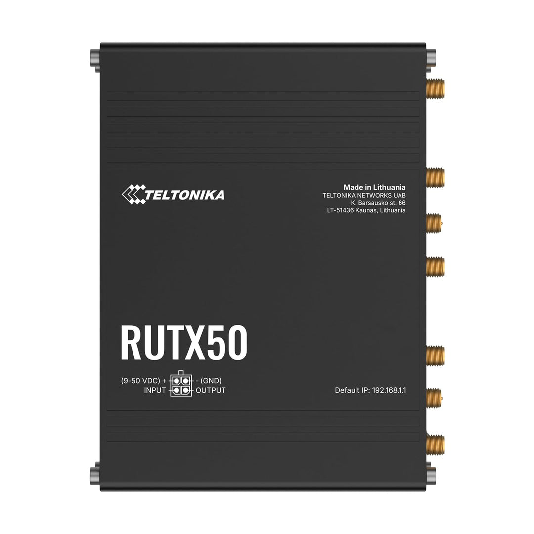 Teltonika mit WLAN RUTX50000000 - Industrieller 5G-Router, dual_band Single, Single