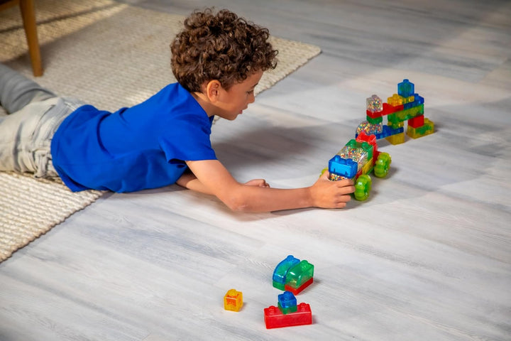 GOLIATH Jelly BLOX - Vehicle Kit, Bauspielzeug ab 2 Jahren, mit 35 Sensorische Bausteine, Konstrukti