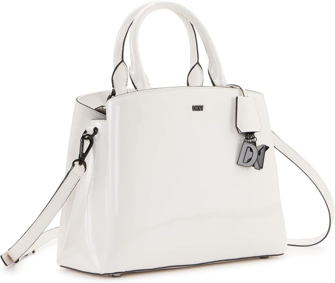 DKNY Paige Umhängetasche Medium L Optisches Weiss, L Optisches Weiss