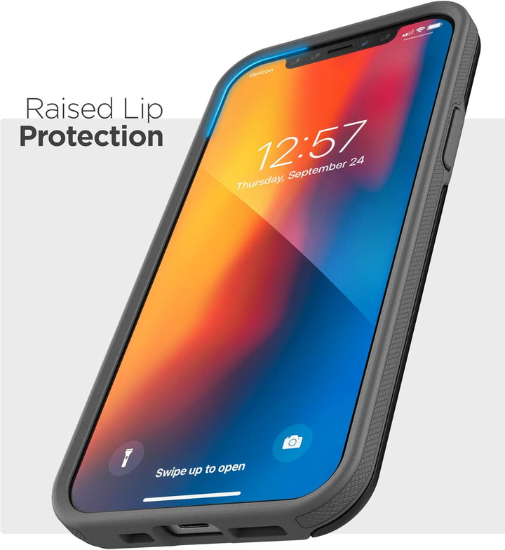 Encased Wallet Hülle für iPhone 12 Pro Max mit Kartenfach – Schutzhülle Handyhülle Stossfest Case (S