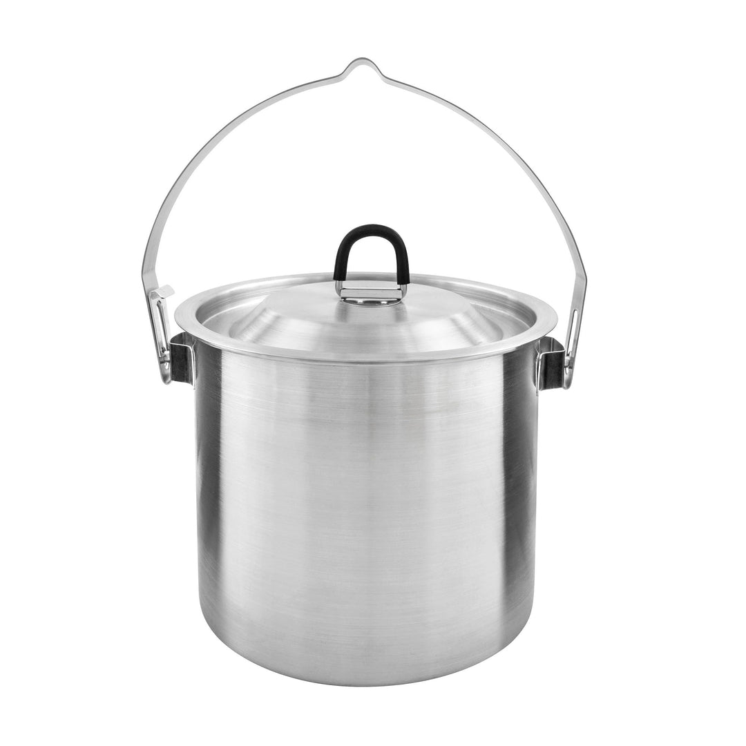 Tatonka Pot Set BC 1.4 L - Hoher Outdoor-Kochtopf aus Edelstahl mit einsetzbarer Schale, Bügel zum A