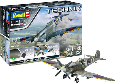 Revell 457 Supermarine Spitfire Mk.IXc-Tech Zubehör, Unlackiert