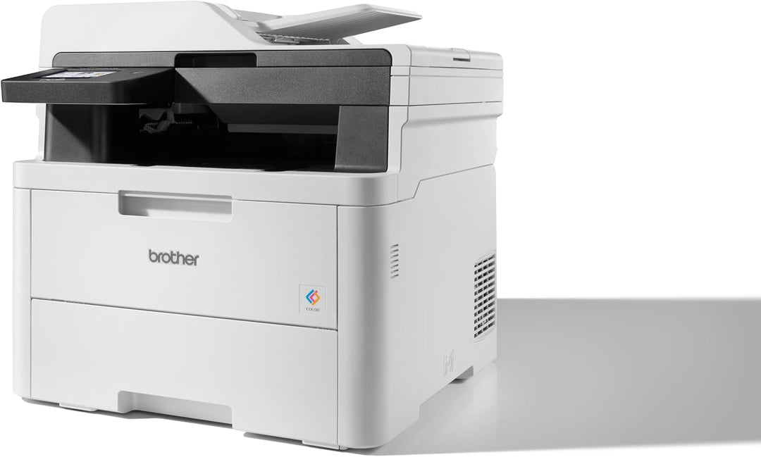 Brother DCP-L3555CDW - Kompaktes 3-in-1 Farb-LED Multifunktionsgerät mit WLAN/LAN, ADF und Duplexdru
