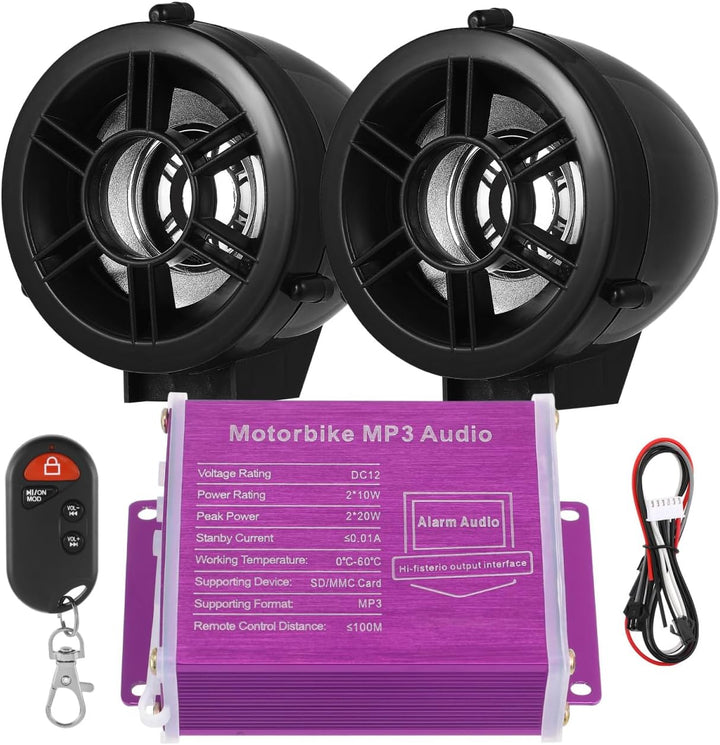 OUNONA Motorrad Lautsprecher 2.76 Zoll Wasserdichtes Stereo Audio System Für Freisprecheinrichtung U