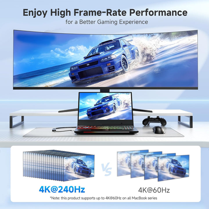 Cable Matters 48Gbps USB C auf HDMI 2.1 Adapter (USB C HDMI Adapter) für 4K 120Hz und 8K 60Hz HDR -