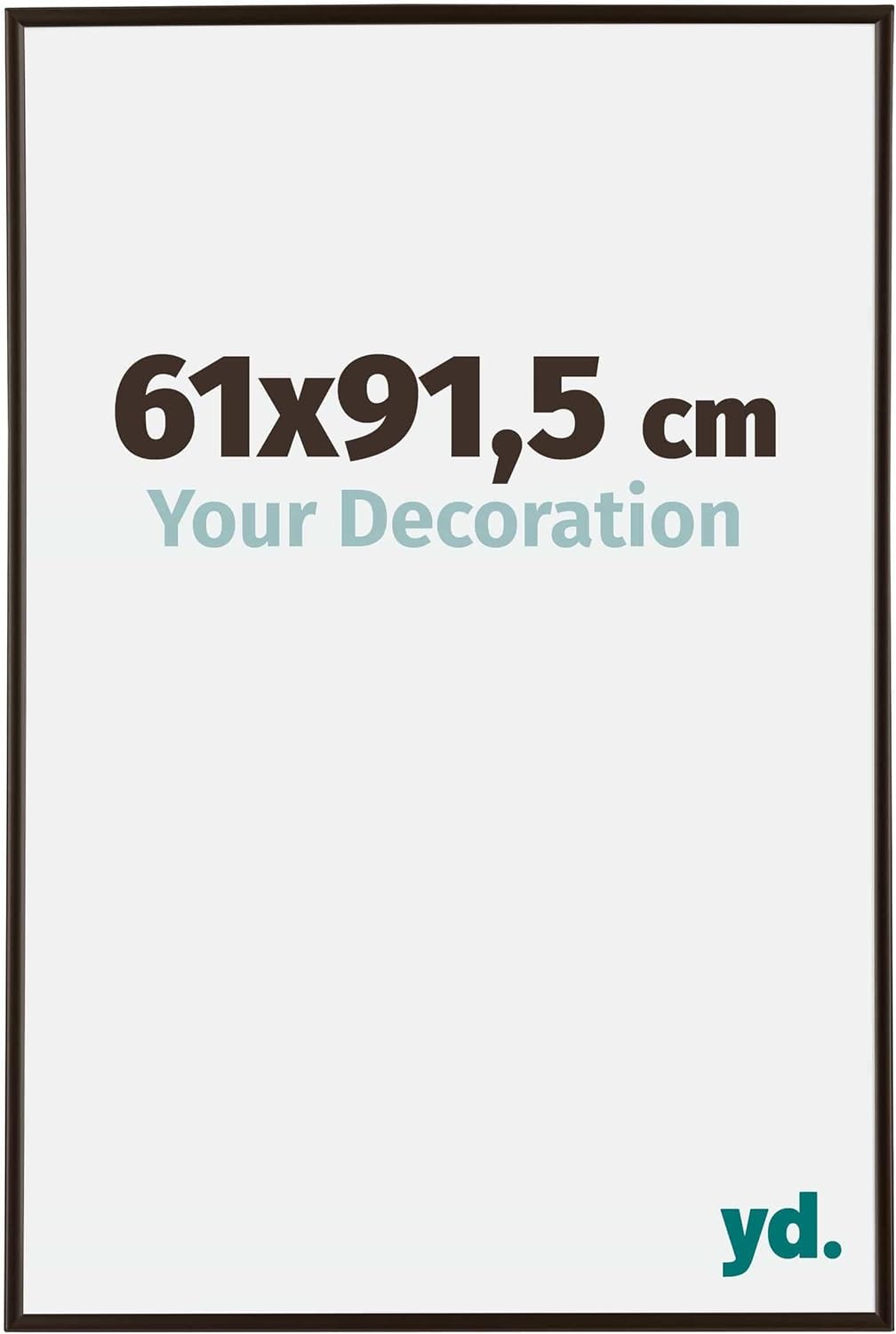 yd. Your Decoration - Bilderrahmen 61x91,5 cm - Bilderrahmen aus Kunststoff mit Acrylglas - Antirefl