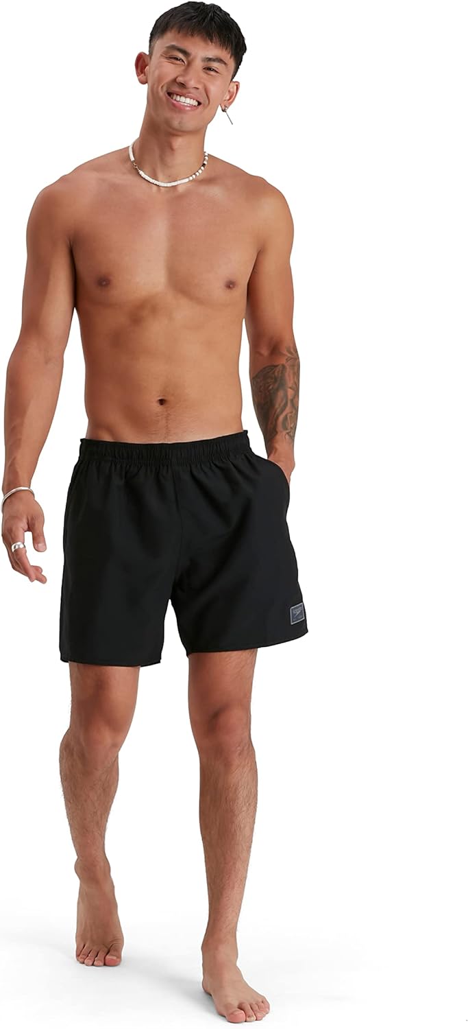 Speedo Herren Essentials 16" Wassershort (1er Pack) XS Prime Schwarz, XS Prime Schwarz