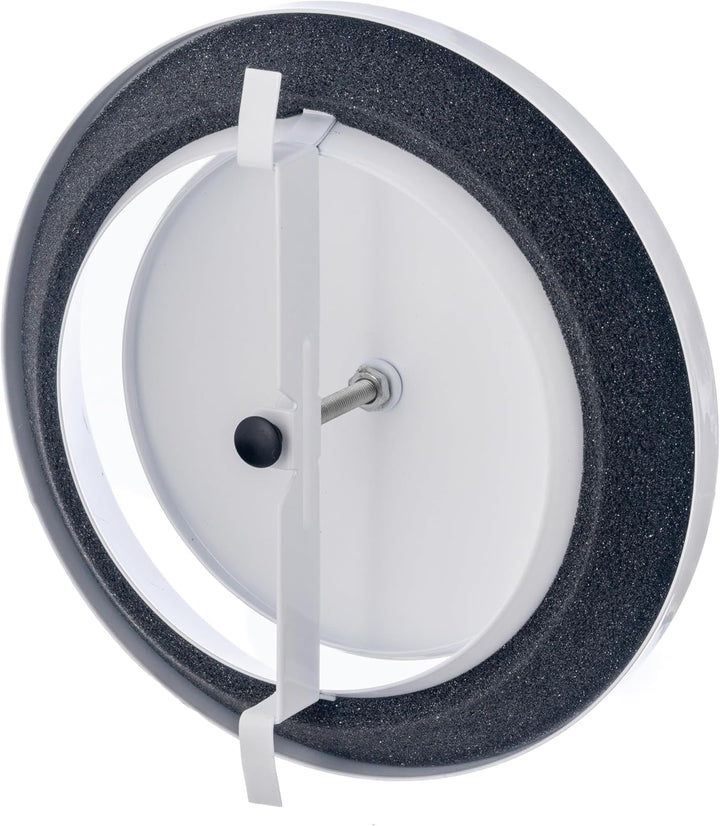 Ø 160mm Weiss Metall Anemostat - Abluft Tellerventil - Rund Lüftungsventil mit Federklammern Ø 160 m