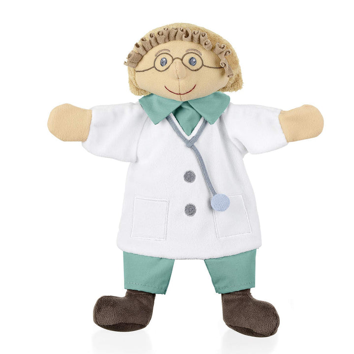 Sterntaler 3602031 Handpuppe Arzt, Ideal für Puppentheater und Rollenspiele, 28 x 27 x 10 cm, Mehrfa