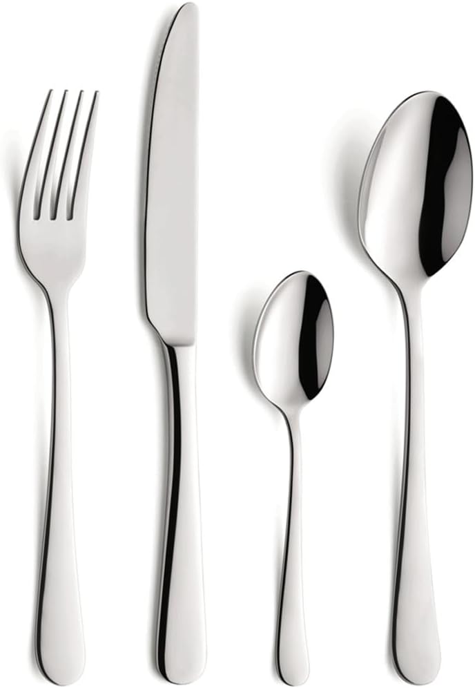 Amefa Set mit 24 Bestecksets, Edelstahl, mehrfarbig, Zentimetern