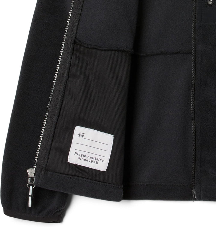Columbia Unisex Fleecejacke für Jugendliche mit durchgehendem Reissverschluss XS Schwarz, XS Schwarz