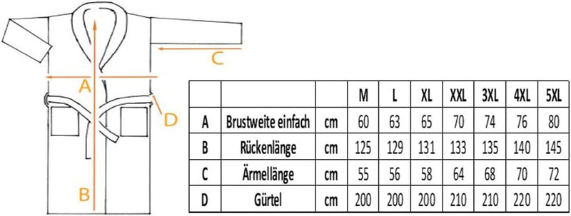 Octopus Herren Velours Bademantel mit Kapuze - Gürtel - 2 Taschen - 100% Baumwolle (380g/m²) in Grau