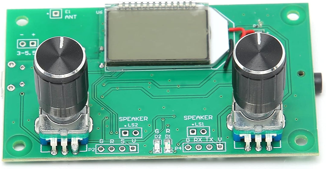 FM-Radio-Empfängermodul 87-108 MHz Stereo-Ausgang Radio DIY Drahtloser Empfänger LCD-Display DSP PLL