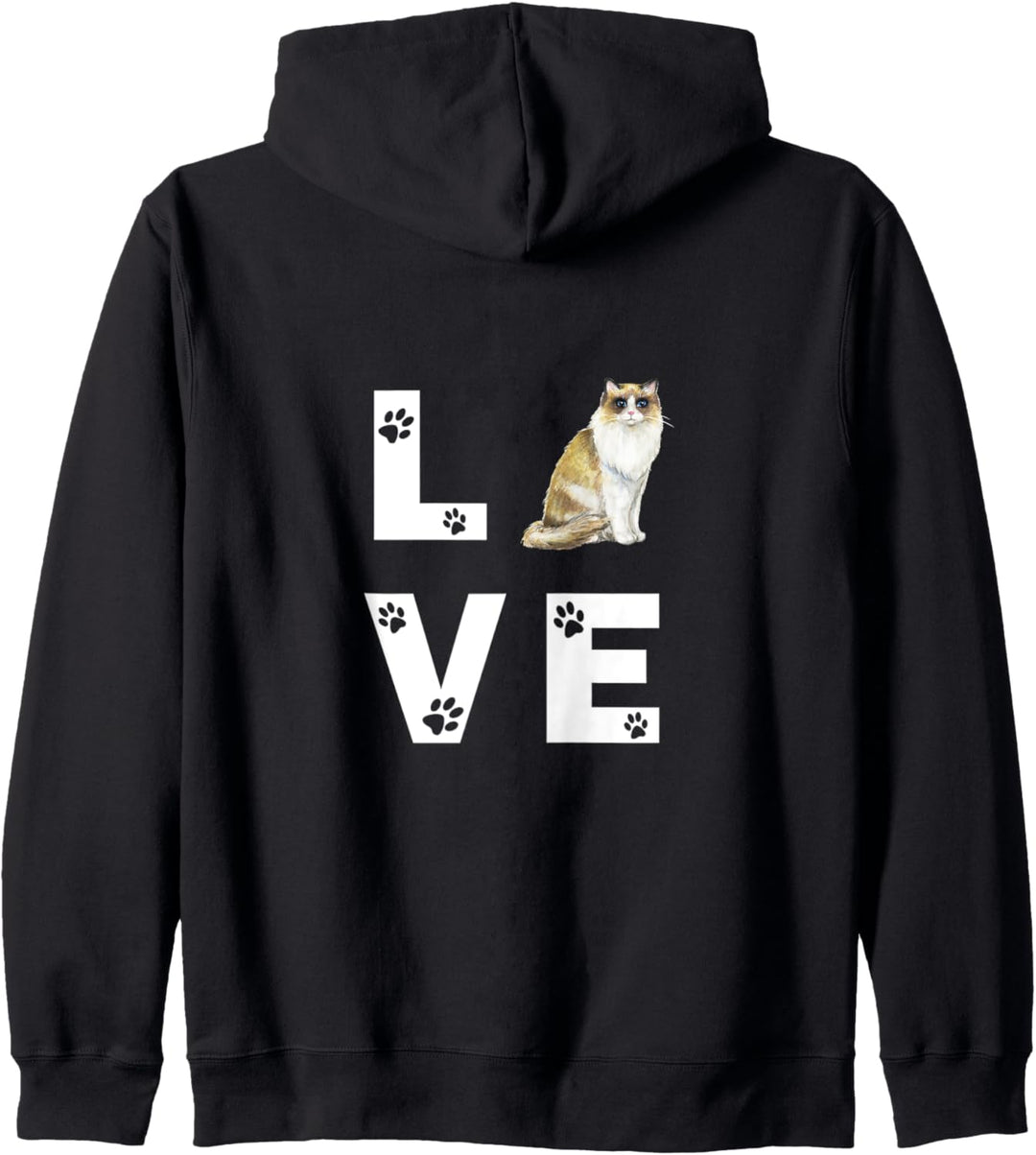 RAGDOLL Katze Love Katzenmama Frauchen Kapuzenjacke