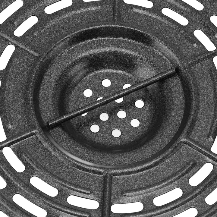 Tissting Air Fryer Liner, 22cm Rund Edelstahl Backpapier Wiederverwendbar Luftfritteuse Liner mit Bü