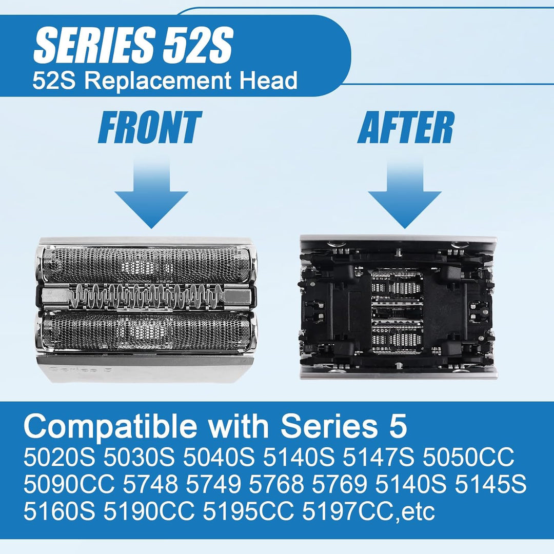 52S Scherkopf Serie 5, Elektrischer S5 Rasierkopf Kompatibel Mit Series 5, S5 Scherkopf Ersatzschert