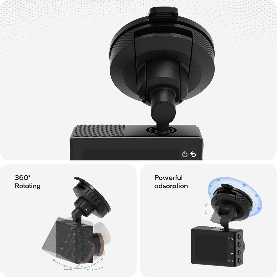 TUSITA Mini Saugnapf Halterung Kompatibel mit Garmin Dash Cam 45 46 47 55 56 57 65W 66W 67W,Speak Pl