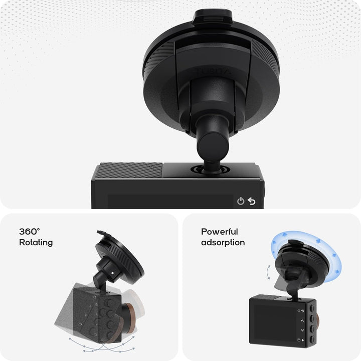 TUSITA Mini Saugnapf Halterung Kompatibel mit Garmin Dash Cam 45 46 47 55 56 57 65W 66W 67W,Speak Pl
