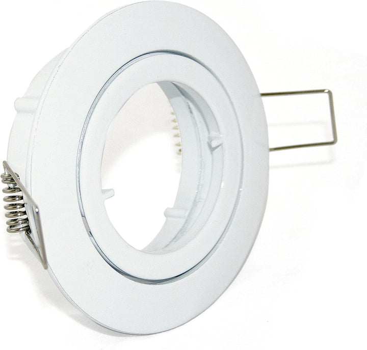 Kamilux 10er Pack Einbaustrahler/Spot Bajo in weiss, Halogen oder LED geeignet, inkl. GU10 Fassung u