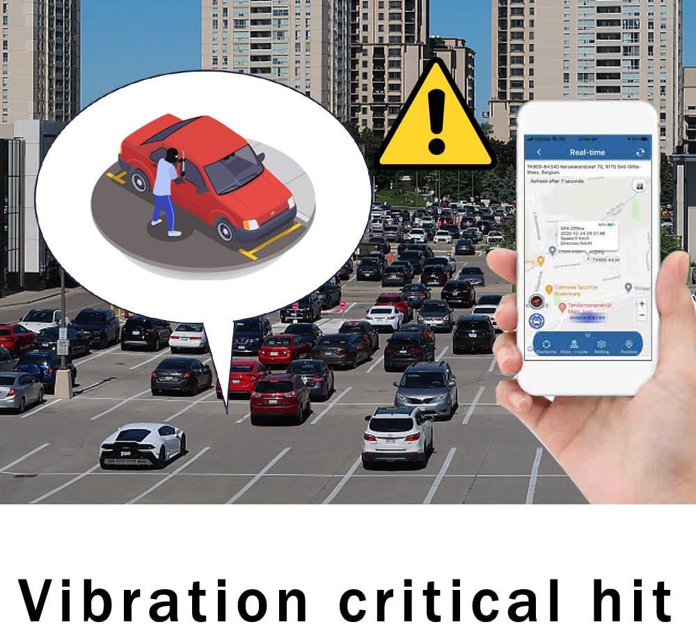 Winnes 4G GPS Tracker Auto, App-Echtzeit-Tracking, IP67 wasserdicht, robuster GPS-Tracker mit kosten