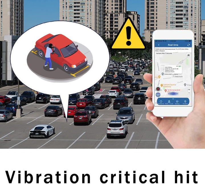 Winnes 4G GPS Tracker Auto, App-Echtzeit-Tracking, IP67 wasserdicht, robuster GPS-Tracker mit kosten