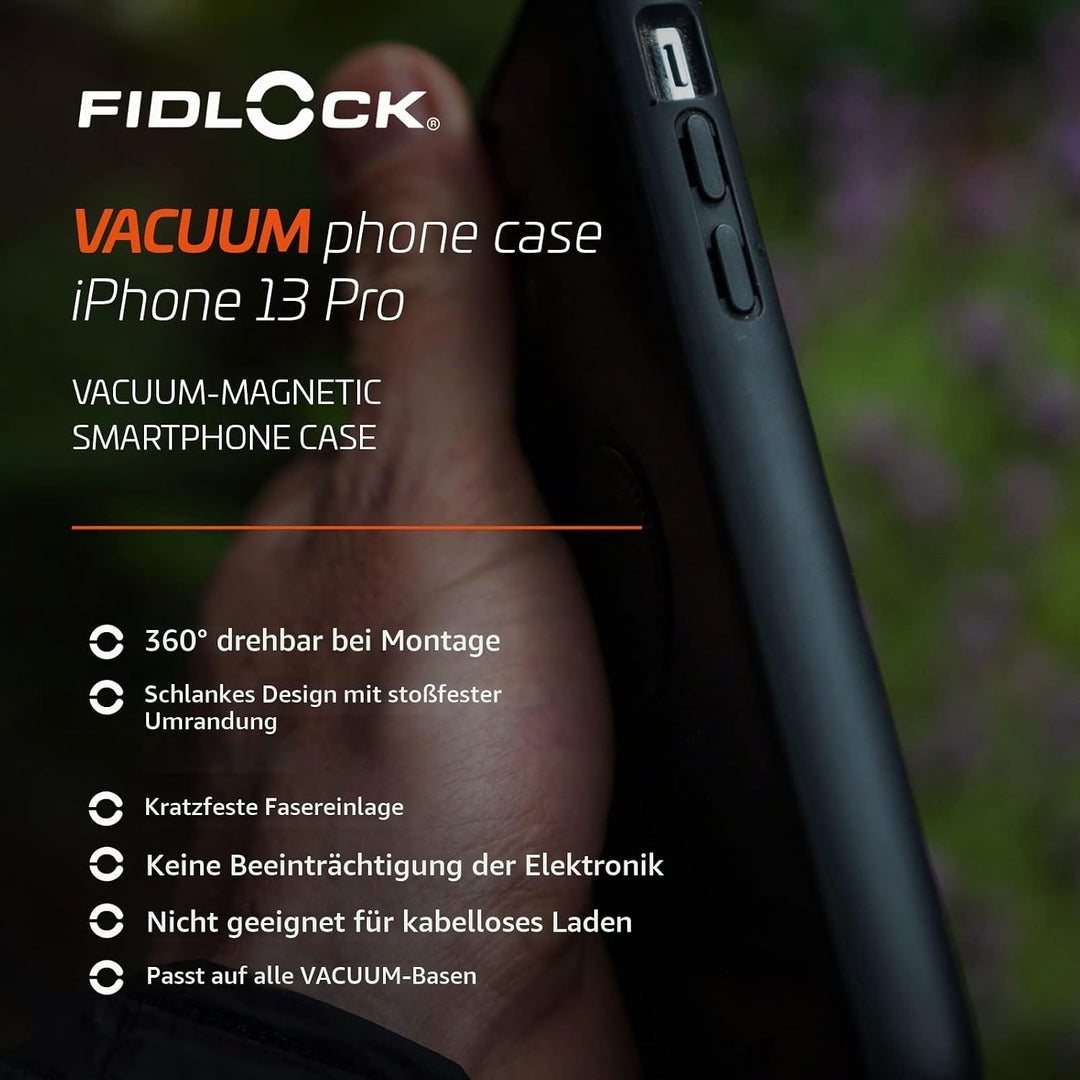 Fidlock Handyhülle Phone Case iPhone 13 Pro geeignet für alle Vacuum Handyhalterungen, IPhone 13 Pro
