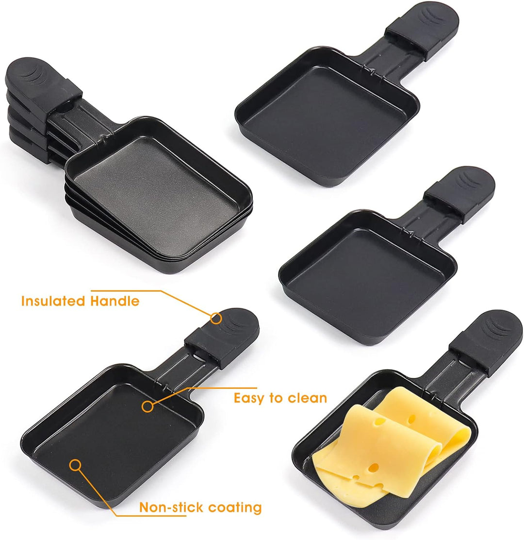 Raclette Pfännchen Mini Antihaftbeschichtet Pfännchen, 8er Set