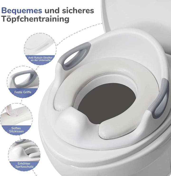 DEANIC Toilettensitz Kinder mit Tritthocker Kinder, Toilettensitz Kinder mit Treppe, WC Sitz Kinder