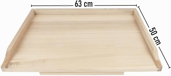 Wooden World - Traditionelles Teigbrett aus Holz zum Kneten STOLNICA (XL 63 x 50 cm), XL 63 x 50 cm