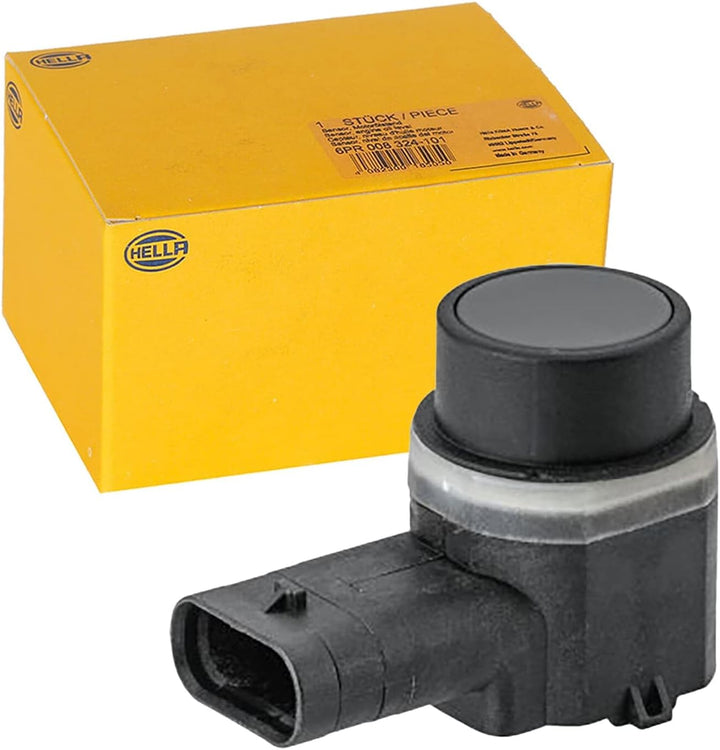 HELLA 6PX 358 141-771 Sensor, Einparkhilfe - 3-polig - gesteckt - überlackierbar - mit Befestigungsr