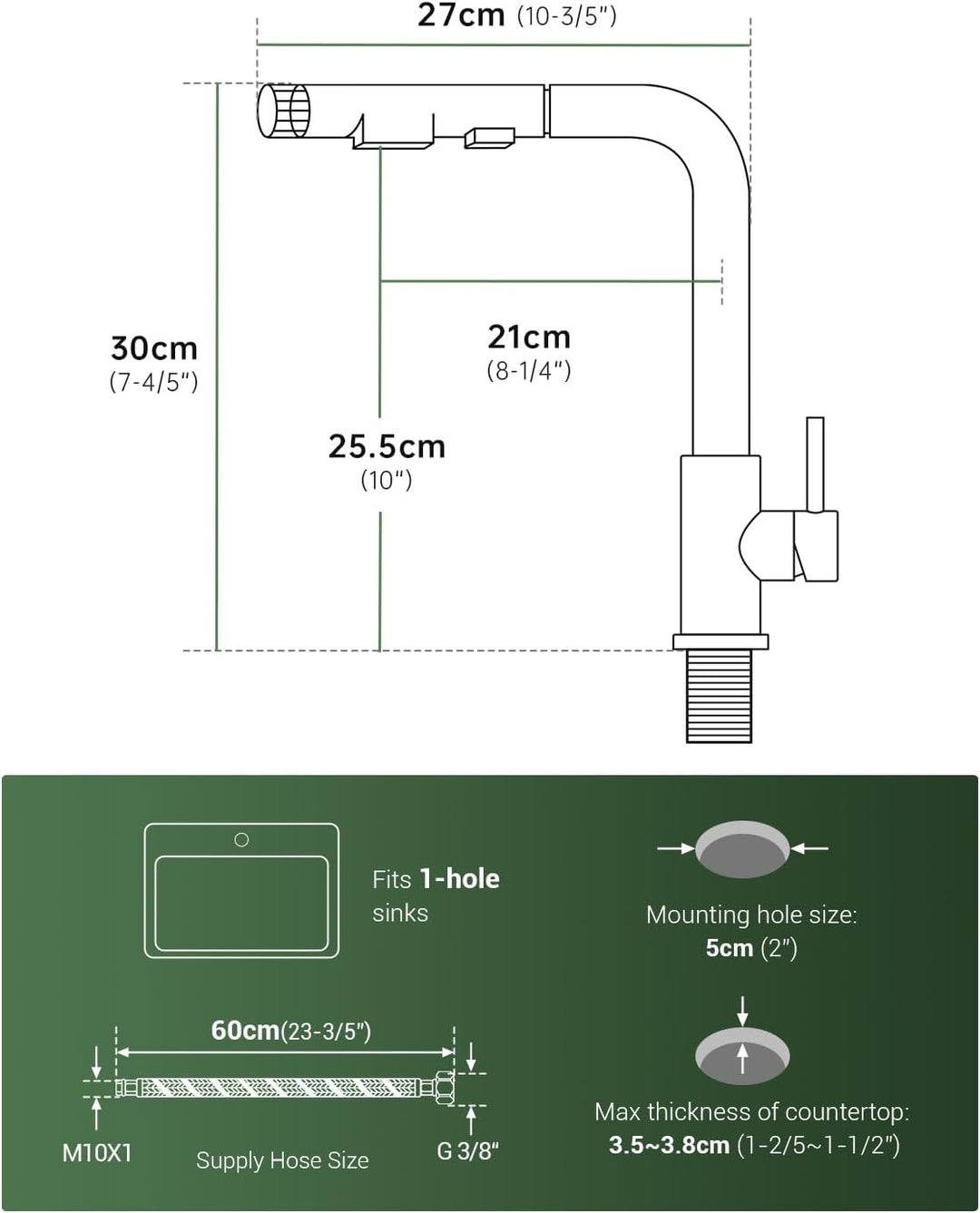 APPASO 3 wege wasserhahn küche, küchenarmatur mit ausziehbarer Brause und integriertem Wasserfilter,