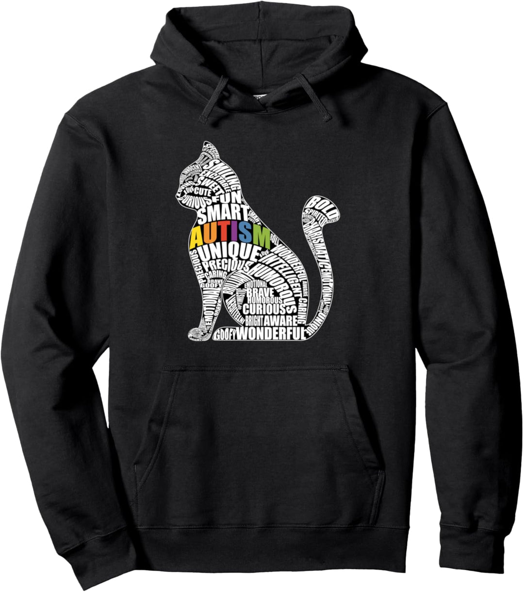 Autism Awareness Cat Prize für autistische Lehrer oder Pullover Hoodie