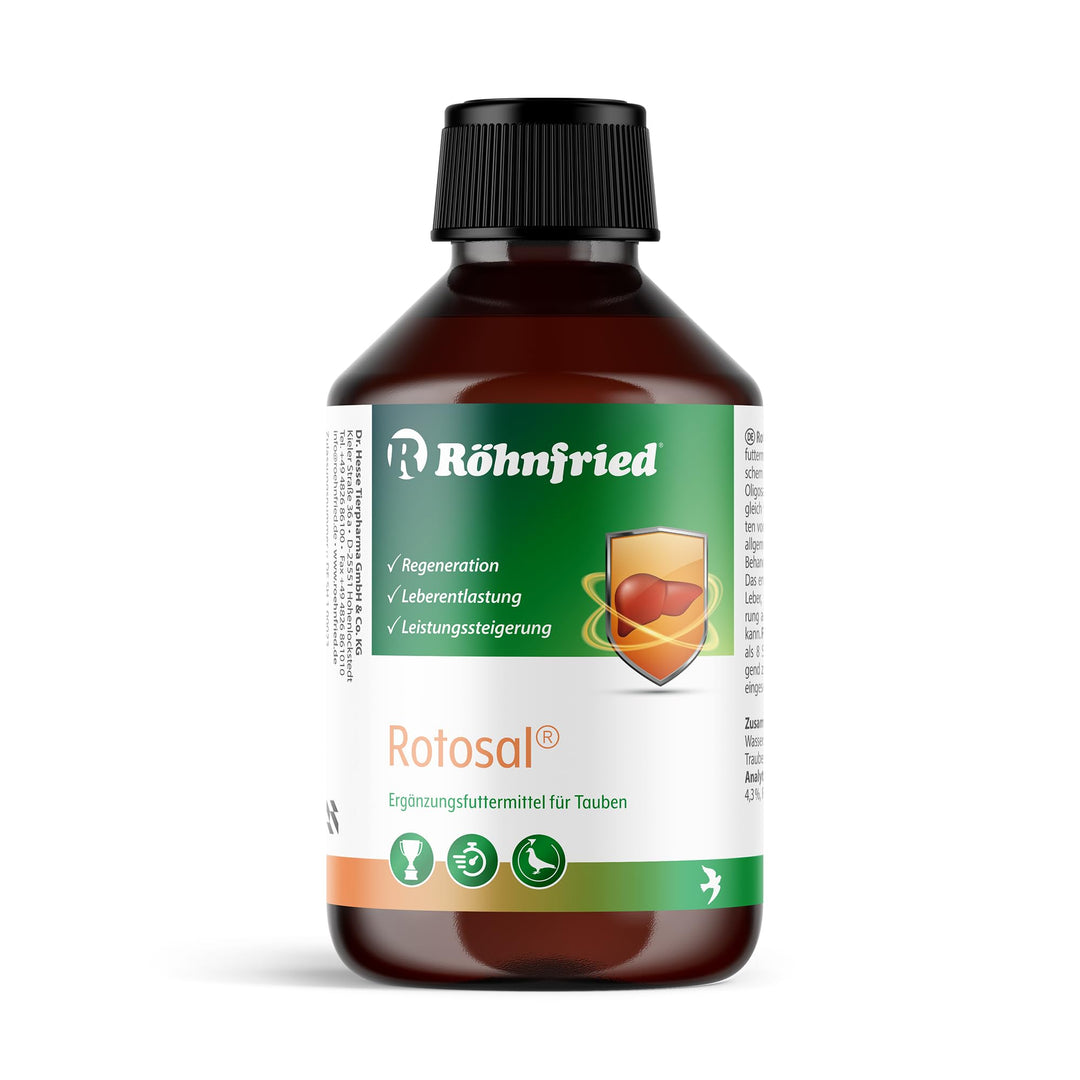 Röhnfried Rotosal - nach und vor starken Belastungen bei Tauben (250 ml)